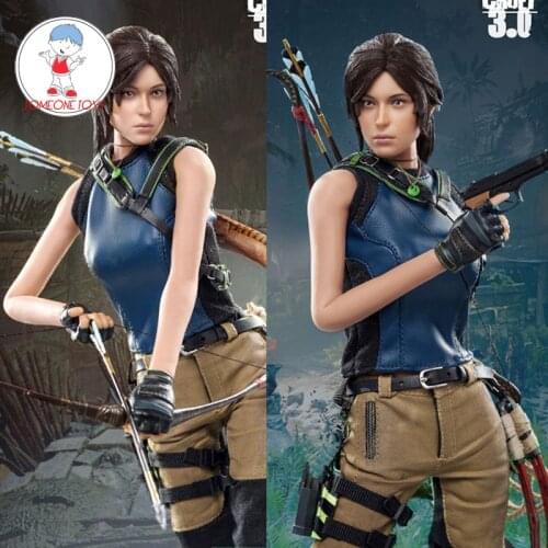 SWTOYS FS031 Croft3.0 1/6 Female soldier Laura Action Figure with head carving Full set For 12" Model Doll collectable toy gift
