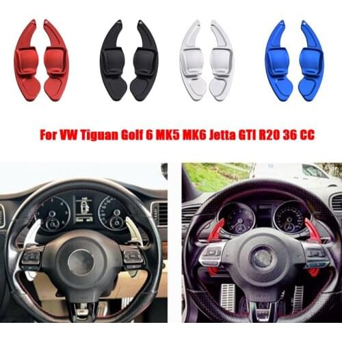 Car Steering Wheel Paddle Extend DSG Direct Shift Gear Paddle Extension For VW Tiguan Golf 6 MK5 MK6 Jetta GTI R20 R36