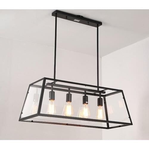 Vintage glass ball led light gold pendant light modern led chandelier lampes suspendues lamparas de techo luzes de teto