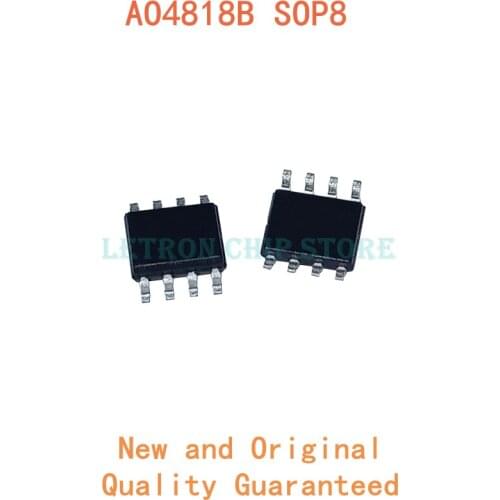 10PCS AO4818B SOP8 4818B SOP-8 AO4818 SOP SOIC8 SOIC-8 SMD new and original IC