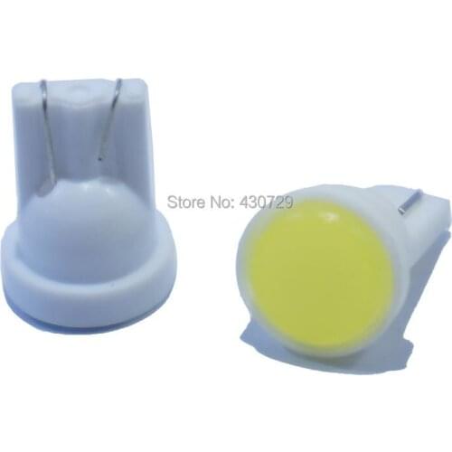 1500pcs T10 COB Led W5W Wedge With Twsit Lock Auto Bulb White Blue Red Green Yellow Dashboard Instrument Panel Light 12V