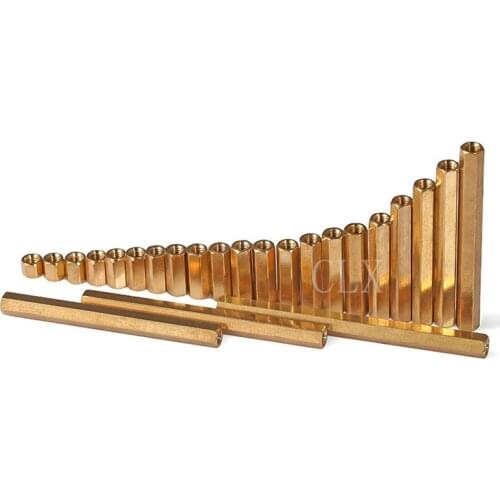 50pcs Brass Standoff Spacer M3 Female x M3 Female 6mm 8mm 10mm 12mm 15mm 20mm Pillars Nut