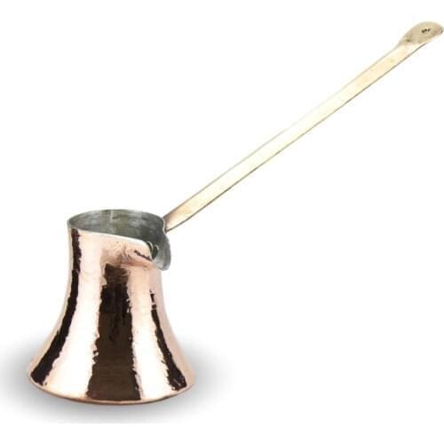 Handmade Big Copper Coffee Pot 3 Cups Turkish Coffee (520)