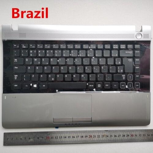 Brazil /Latin/US layout new laptop keyboard with touchpad palmrest for Samsung RV409 RV411 RV413 RV415 RV420 E3420 E3415