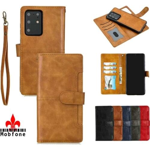 2 In 1 Vintage Wallet Leather Case For Samsung Galaxy S20 Ultra S 20 Diary Book Magnetic Flip Cover S20 Plus S20+ Capa Bag 5G