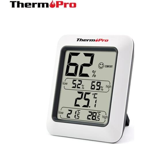 Original Thermopro TP50 High accuracy Digital Thermometer Hygrometer Indoor Electronic Temperature Humidity Weather Station
