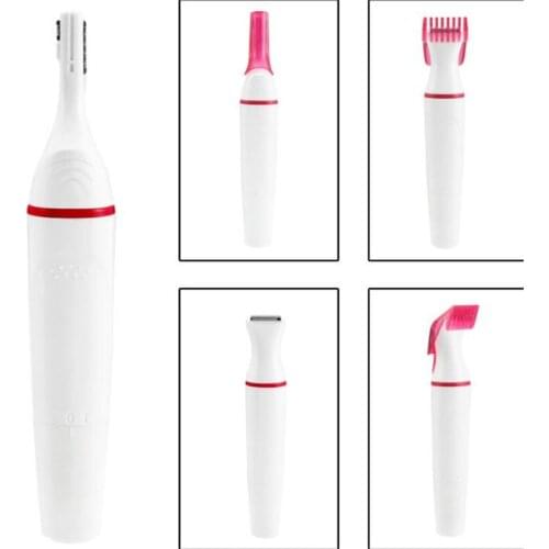 New 50pcs/lot Multifunction Electric Epilator 5 in 1 Women Face Underarm Bikini Hair Removal Device Remover Mini Female Shaver