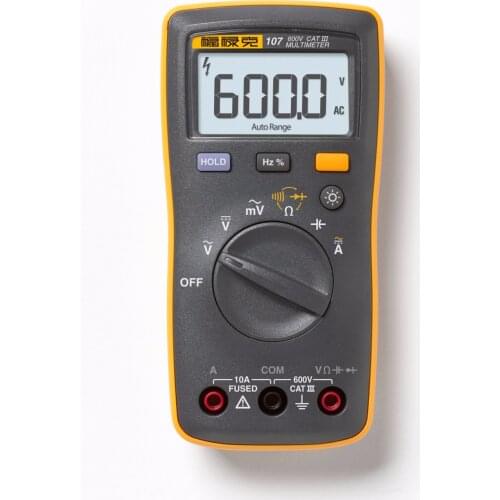 Fluke 107 AC/DC Current Handeled Digital Multimeter with Magnetic Pendant