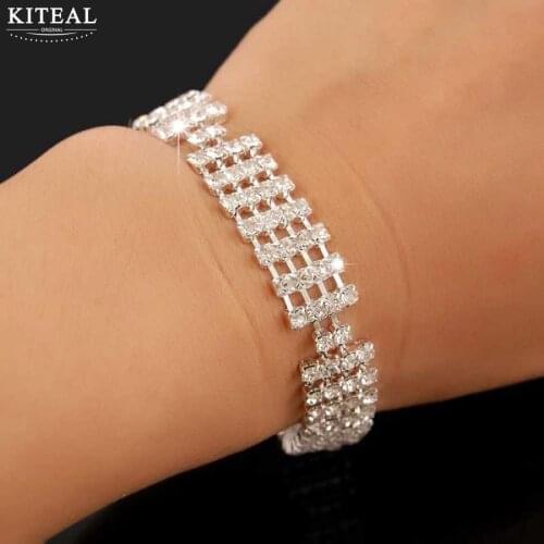 KITEAL 925 Newest Arrival Crystal Bridal thin line Charming Jewelry Accessories