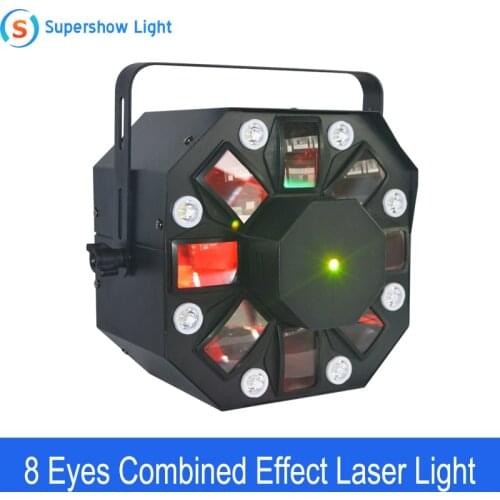 Laser Strobe LED Flower 3in1 Disco Laser Star Strobe Stage Light