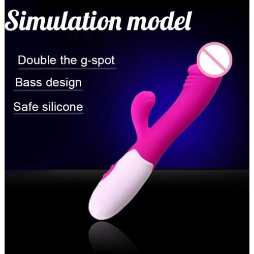 Man NuoRabbit Dildo Vibrator Massage Sex-Toy Vagina Stick-G-Spot Clitoral USB rechargeableErotic Adult Sex Toy 30-Speed forWomen