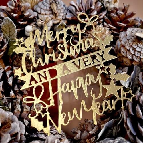 Panalisacraft christmas sentiment metal cutting dies noel kerst navidad natal scrapbooking Album Paper Card Craft Embossing