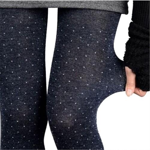 CUHAKCI Casual Tights Women Love Dot Print Tight Female Woman Sexy Tights Candy Color Pantyhose Plus Size Stockings Elastic