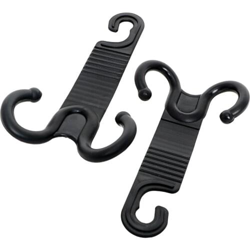 QCHENKIWEI Auto Accessories Claw Shape Car Seat Back Hook Cargo Organizer Trunk Bag Holder Hanger 1 Pair Black