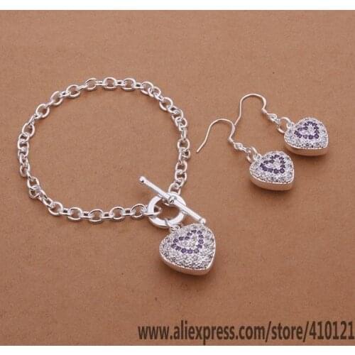 S374 Hot Sale High Quality Anniversary Jewelry Sets,Wholesale Fashion Jewelry Elegant Charms Fashion Bracelet Earring /disalzza