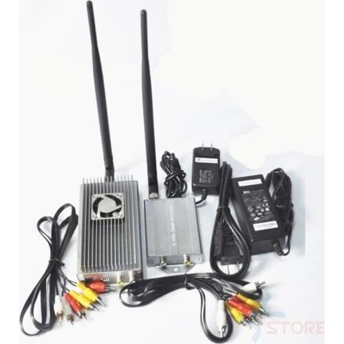 2.4G 10W 4CH Large Power Wireless transceiver vidoe audio Transmitter Receiver for drone FPV transceiver