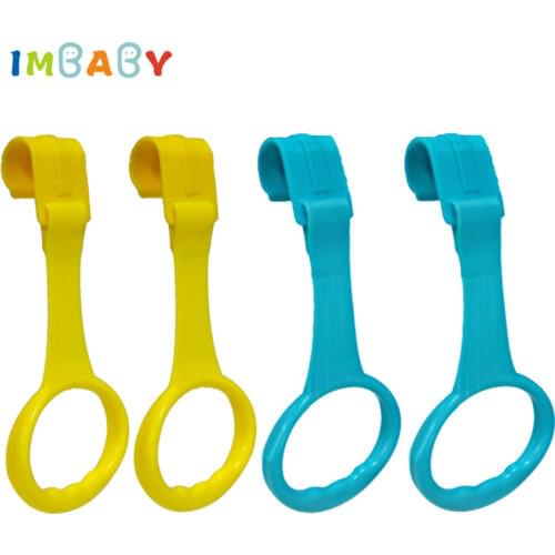 IMBABY 4pcs Pull Ring For Playpen Baby Crib Hooks General Use Hooks Bed Rings Hanging Ring Help Baby Stand Playpen Accessories