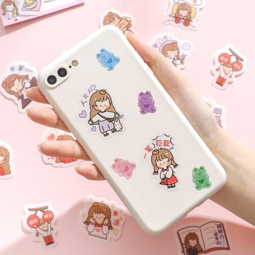 45 pcs/pack Cute Girl Sweet kids Journal Decorative Stickers Scrapbooking Stick Label Diary Stationery Album Stickers