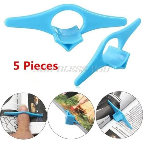 5Pcs Multifunction Thumb Book Marker Bookmarks Page Holder Finger Ring Reading Assistant Book Support Drop Shipping