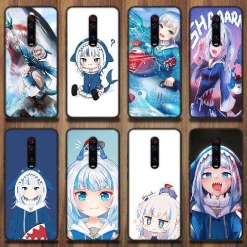 Anime cute Gawr Gura hololive Phone Case Cover for Redmi note 4 4 5 5A 6 Pro 7 8 8T Pro 9Pro Max case
