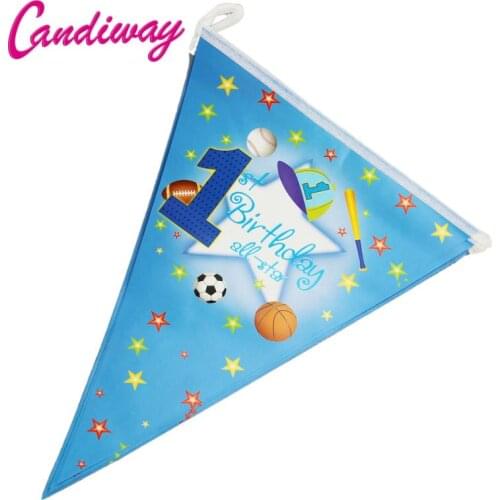 Birthday cartoon paper banner banner decorative childrens Holiday Decorative Items NA020