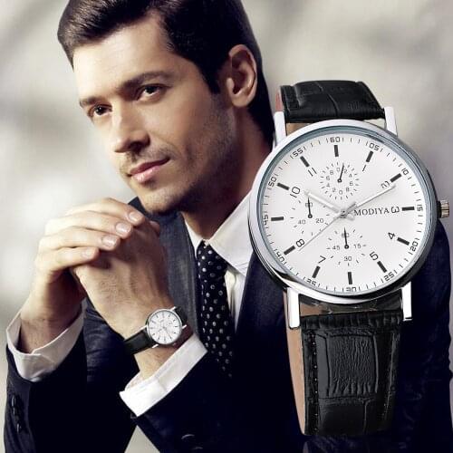 Y30 Business Minimalist Mens Watches Quartz Watch Leather Wristwatch Brand Simple Roman Numerals Watch Clock Relogio Masculino