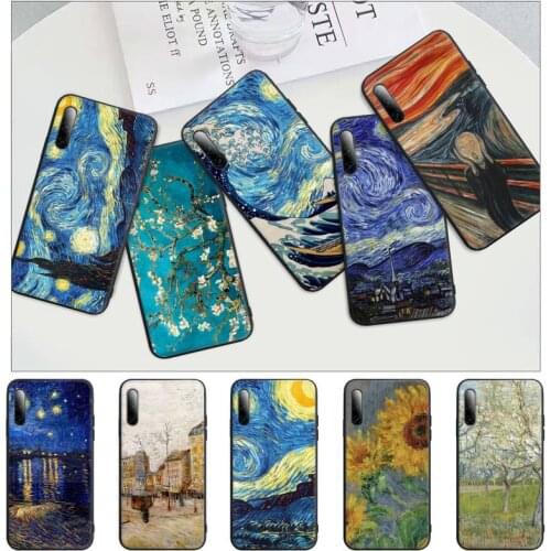 Paintings Starry Night Van Gogh Mobile Phone Cover Case For Samsung A51 A71 A50 A21 A20 A20E A31 A30 A40 A70 A01 A10 A11 A30S