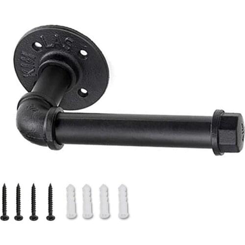 Bathroom Shelves Industrial Retro Iron Toilet Paper Holder Bathroom Hotel Roll Paper Tissue Hanging Rack