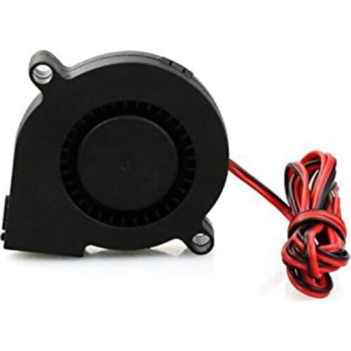 3D Printer Parts 12V 24V Cooling Turbo Fan Brushless 2Pin For Extruder DC Cooler Blower 50x50x15mm Part Black Plastic Fans