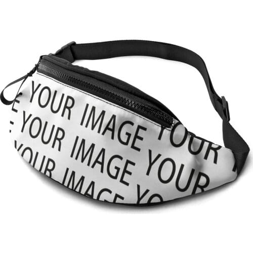 Custom Waist Bag Jogging Male Waist Pack Polyester Print Bag