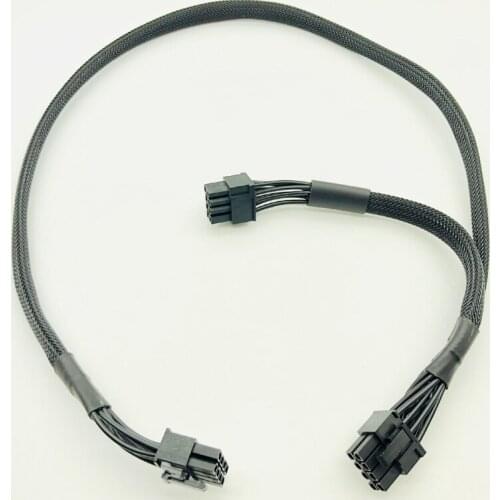 PCI Express GPU 8pin to Dual 8(6+2)Pin Power Cable Graphics Card 8pin 1 to 2 Power Cord For Corsair RM650X RM750X RM850X RM1000X