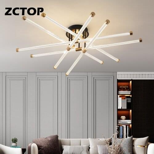 Creative LED Chandelier Home Indoor Lights for Living Room Dining Room Kitchen Decor Ceiling Chandelier Lamps Acrylic Lighting