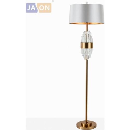Led e27 Nordic Iron Fabric Crystal Designer LED Lamp LED Light LED Floor Lamp Floor Light For Foyer Dinning Room Bedroom Store