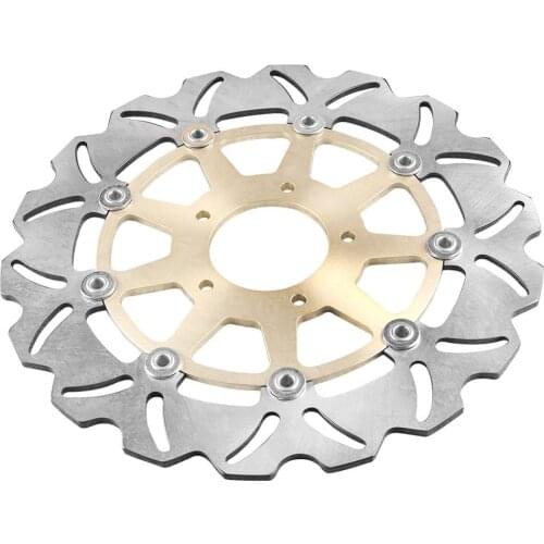 LUCKMART Front Brake Rotors Disc And Pads Kit ForSuzuki SV1000 SV1000S 2003-2007 Motorcycle Replacement Accessories Gold
