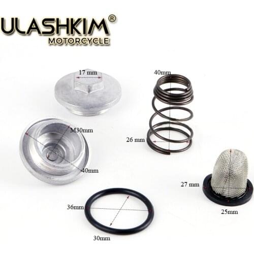 Oil Screen Set / Oil Strainer Set for 4 stroke Scooter /ATV GY6 50 80 125 150 cc 139QMB / 147QMD / 152QMI / 157QMJ