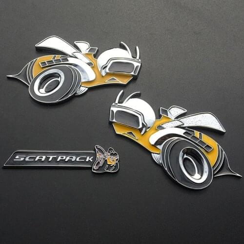 1pcs 3D metal Pure metal bumblebee car stickers stereo sticker Car man sign car emblem Badge auto grill stickers car styling