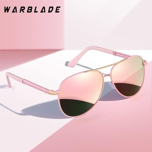 New Fashion Pilot Polaroid Sun Glasses UV400 Vintage Men Women Metal Frame Driving Polarized Sunglasses Round Pink Mirror Goggle