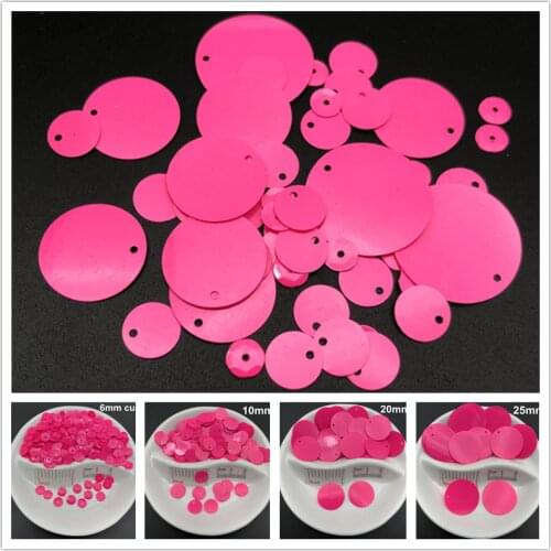 20g Solid Fuchsia Series Loose Sequin Paillette Crafts Sewing,Women/Kids DIY, Garment,Hats,Shoes Accessories Wholesale