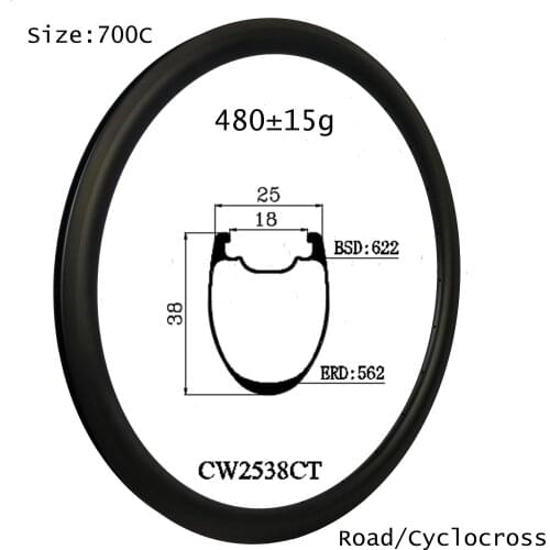 38mm clincher tubeless bike carbon wheel matt/glossy rim made in china racing cycles Made in Chinese Factory Xiamen factory