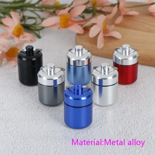 Aluminium Alloy Portable Pill Box Carrying Bottle Case Noise Canceling Hearing Protection Earbuds Earplugs Mini