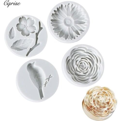 Flower Bird Branch Shape Silicone Mold Soap Mold Cake Decorating Tools Mini candle mold Candy Chocolate Mold