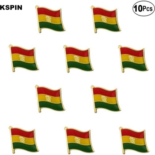 Bolivia Flag Lapel Pin Flag badge Brooch Pins Badges 10Pcs a Lot