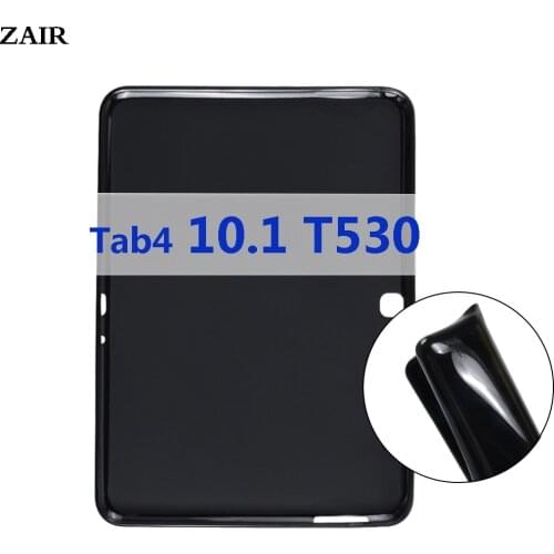 Tab4 10.1 Case For Samsung Galaxy Tab 4 10.1'' SM-T530 T531 T535 Bendable Soft Silicone TPU Protective Shockproof Tablet Cover
