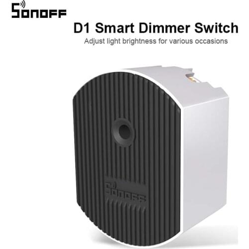SONOFF D1 DIY Wifi Switch Smart Dimmer Light Switch 433Mhz RF Controlled Switch via eWeLink APP Google Home Alexa