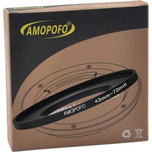 Universal 43-72mm /43mm to 72mm Step Up Ring Filter Adapter for UV,ND,CPL,Metal Step Up Ring Adapter