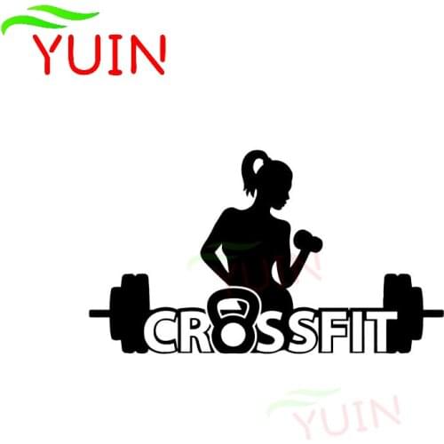 Crossfit Warm-up Fitness Car Sticker Outline Fashion Style Waterproof Decal PVC Body Decoration Accessories High Quality Decals
