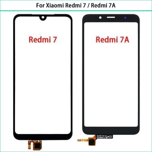 10PCS New For Xiaomi Redmi 7A Touch Screen Panel Digitizer Sensor Glass For Redmi 7 TouchScreen LCD Front Glass Replace