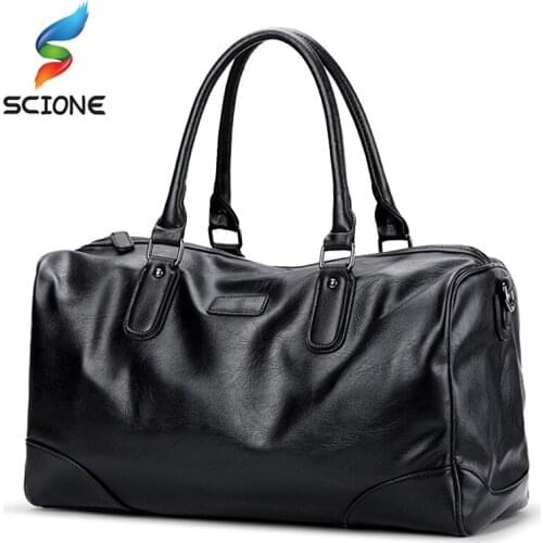 Hot Top PU Sports Bag Training Gym Bags Men Woman Fitness Bags Durable Multifunction Handbag Outdoor Sporting Tote For Male