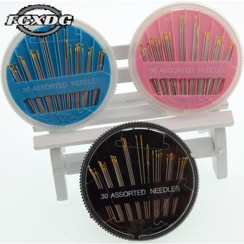 30pcs/lot Sewing Supplies and Accessories Sewing Machine Needles Knitting Embroider Needle Sewing Tools Self Threading Needles
