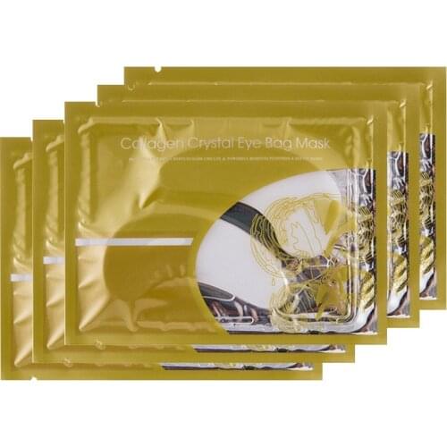 Yoxier 5pair/10pcs Collagen Firming Anti-wrinkle Eye Mask Sleep Patche Remover Dark Circles Eye Bag Colageno Gel Eye Care